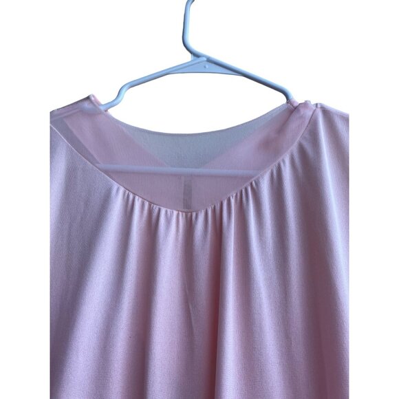Vintage 60s Sears Womens Pink Semi Sheer Dressing Gown Size S 100% Nylon Boudoir - Picture 6 of 10